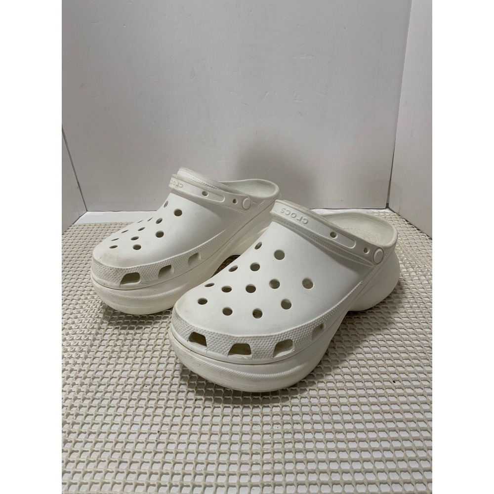 Crocs Classic Bae Platform Clogs Womens Size 10 White in good condition